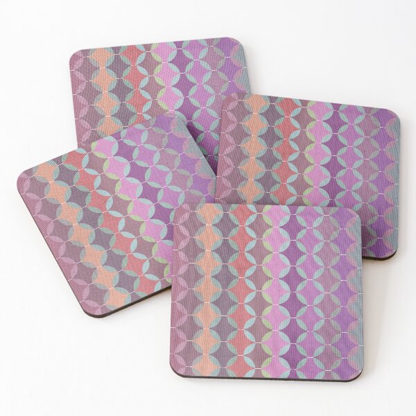 Item preview, Retro Geometric Purple and Plum Circle Lattice designed and sold by micklyn.