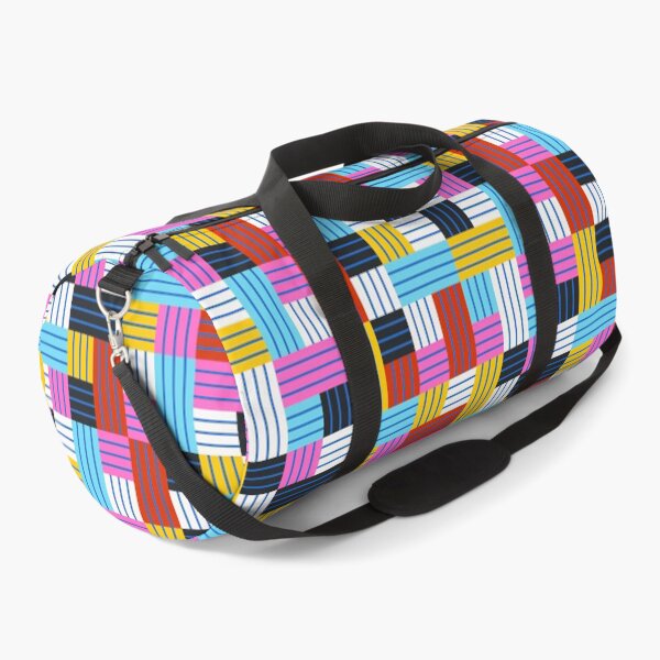 Item preview, Playful Geometric Stripe Patchwork Pattern designed and sold by nuchz.