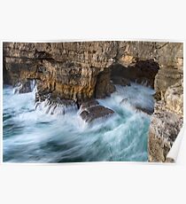 Rough and Elemental - Hells Mouth or Boca Do Inferno at Cascais Portugal Poster