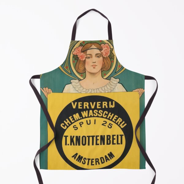 Item preview, Art Nouveau Woman Yellow Sign Vintage Advertising Poster designed and sold by TheSoulOfArt.