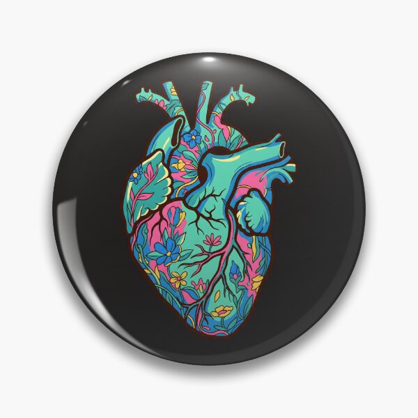 Item preview, Floral Anatomical Heart designed and sold by AwesomeBeyondLimits.