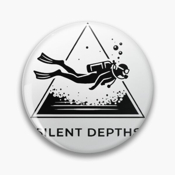 Item preview, Silent Depths – Minimalist Scuba Diver Ocean Exploration Shirt designed and sold by Brinevex Co..
