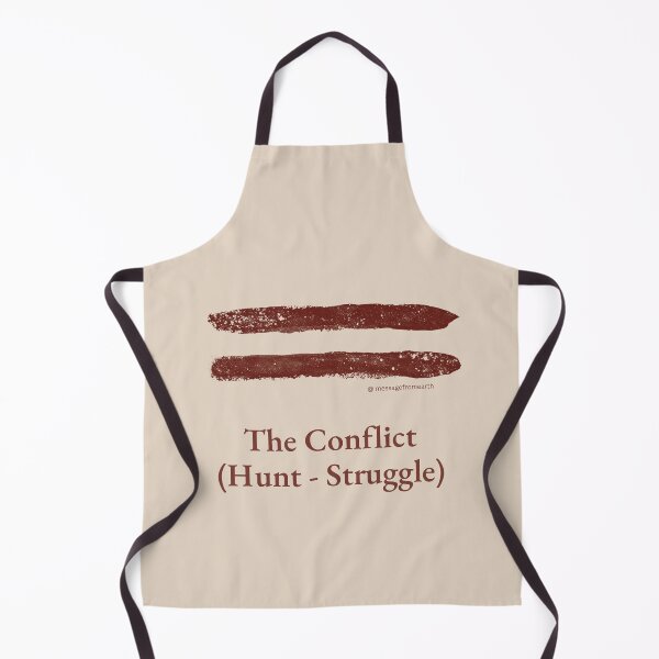 Item preview, Conflict - Neolithic Cipher - Hunt and Struggle - Minimalist T-Shirt - #1 designed and sold by Message from Earth.