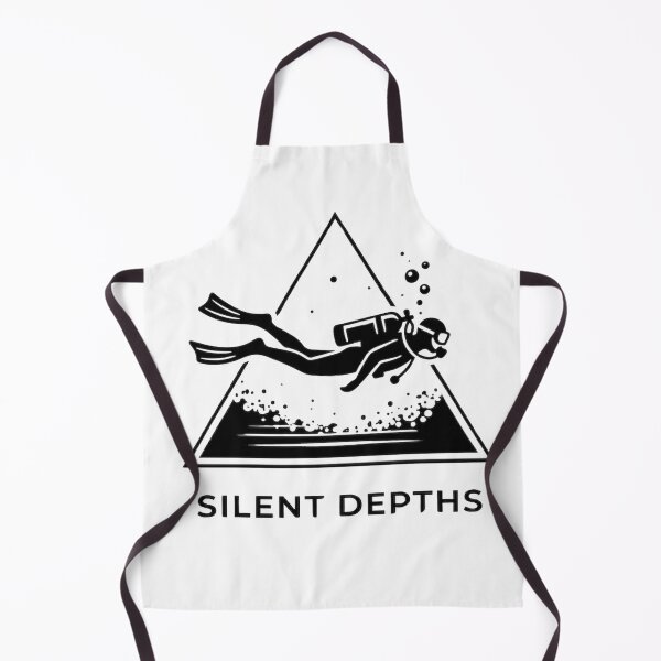 Item preview, Silent Depths – Minimalist Scuba Diver Ocean Exploration Shirt designed and sold by Brinevex Co..