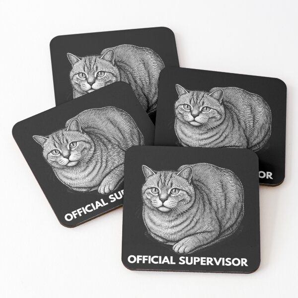 Item preview, Funny Buba Cat Official Supervisor - British Shorthair designed and sold by MichaelBullCat.