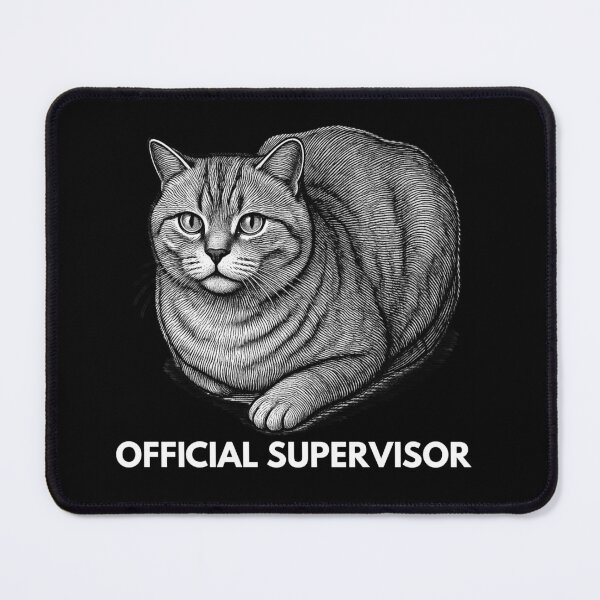 Item preview, Funny Buba Cat Official Supervisor - British Shorthair designed and sold by MichaelBullCat.