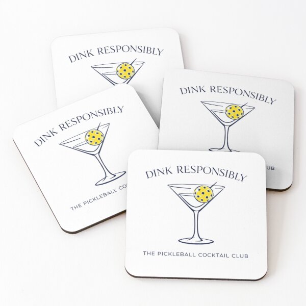 Item preview, Premium “Dink Responsibly” Pickleball T-Shirt | Luxury Pickleball Gift | Cocktail Club Court Apparel | High-End Design designed and sold by PickleballPulse.