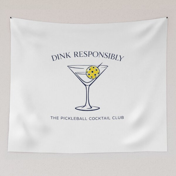 Item preview, Premium “Dink Responsibly” Pickleball T-Shirt | Luxury Pickleball Gift | Cocktail Club Court Apparel | High-End Design designed and sold by PickleballPulse.