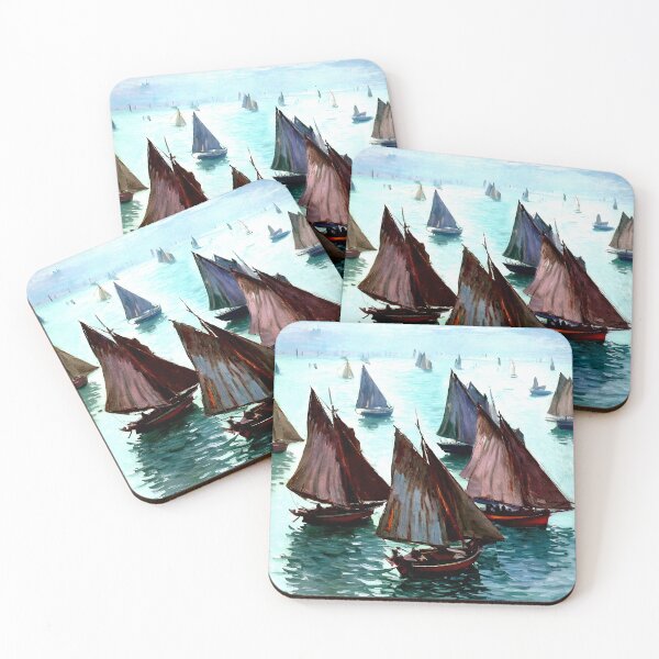 Item preview, Fishing Boats, Calm Sea: Still Waters and Silent Sails designed and sold by artdesignsnow.