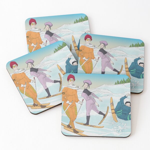 Item preview, Geishas skiing designed and sold by Le poulpe rêveur.