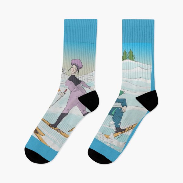 Item preview, Geishas skiing designed and sold by Le poulpe rêveur.