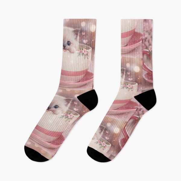 Item preview, Cute Kitten in Teacup Kawaii Aesthetic Cat Lover Design designed and sold by Sadia  Jannat.
