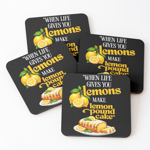 Item preview, Lemon Pound Cake Quote Typography designed and sold by margamPagenberg.