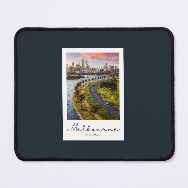 Item preview, Melbourne City Skyline - Vintage Souvenir designed and sold by twentytwo ART souvenir designs.