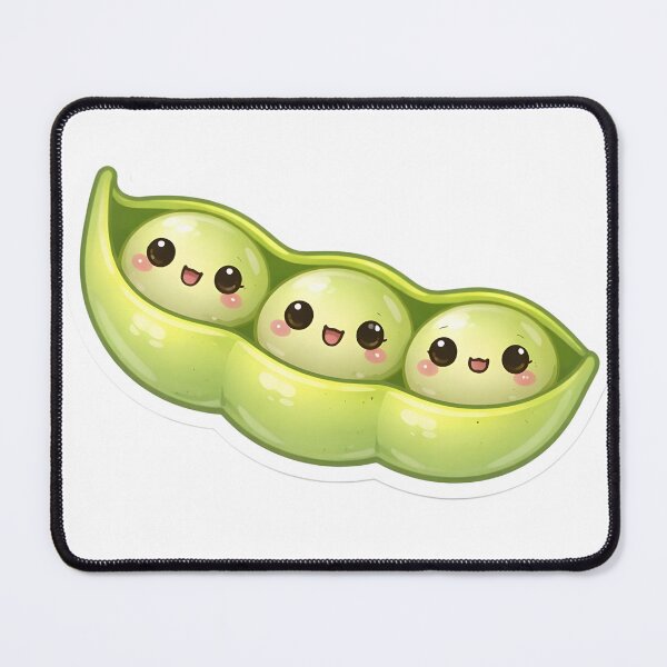 Item preview, Cute Kawaii Edamame – Japanese Soybean Snack Sticker designed and sold by DesignEG.