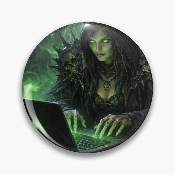 Item preview, Necromancer Checking Emails designed and sold by Fullmoonfall Trinkets.