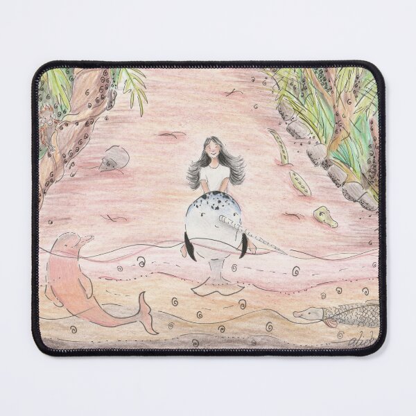 Item preview, Girl and narwhal | The Amazon | Rainforest | Jungle designed and sold by aliekesdrawings.