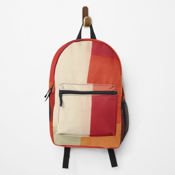 Item preview, A warm abstract design built with layered color blocks in red, orange, and cream tones. The soft transitions and simple composition create a balanced, modern look with a calm visual presence. designed and sold by trajeado14.
