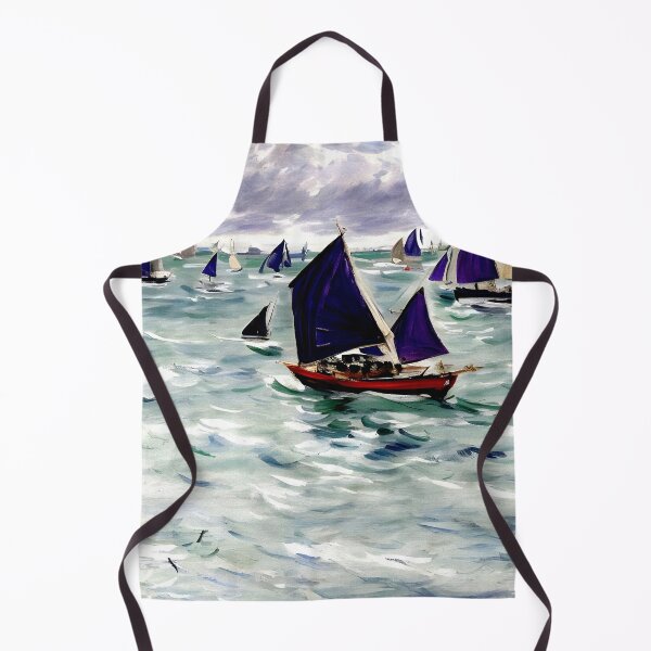 Item preview, Fishing Boats off Pourville designed and sold by artdesignsnow.