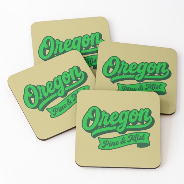 Item preview, Vintage Oregon Pine & Mist | Retro Pacific Northwest designed and sold by Cozy-Old-Pub.