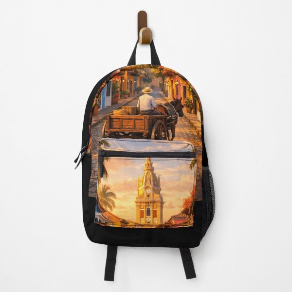 Item preview, Colorful Latin American Street Sunset Art  designed and sold by Hellohychandan.
