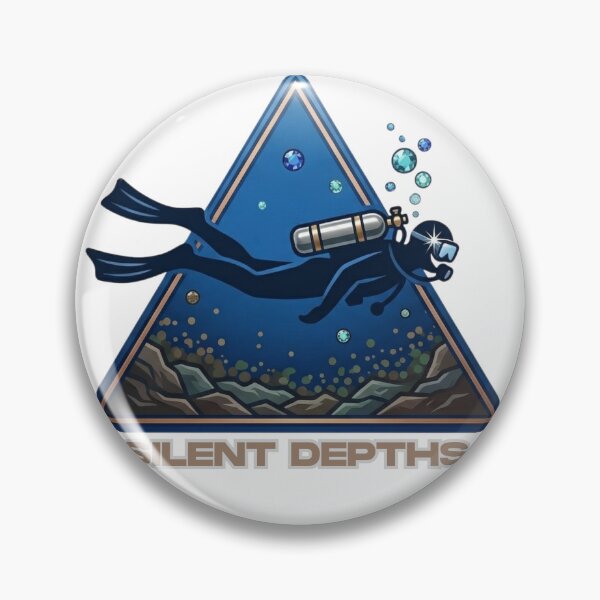 Item preview, Silent Depths – Premium Scuba Diver Ocean Triangle Art Shirt designed and sold by Brinevex Co..