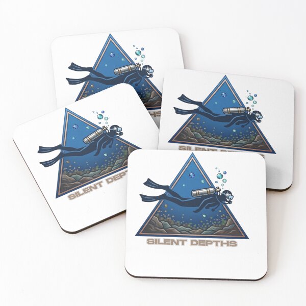 Item preview, Silent Depths – Premium Scuba Diver Ocean Triangle Art Shirt designed and sold by Brinevex Co..