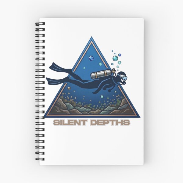 Item preview, Silent Depths – Premium Scuba Diver Ocean Triangle Art Shirt designed and sold by Brinevex Co..