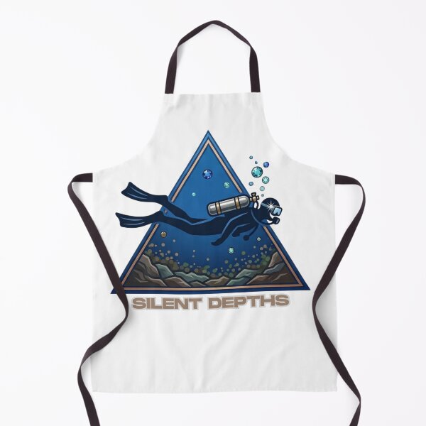 Item preview, Silent Depths – Premium Scuba Diver Ocean Triangle Art Shirt designed and sold by Brinevex Co..