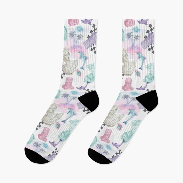 Item preview, Vaporwave Dreams | Collage on White Background designed and sold by Doodle Finch Designs.