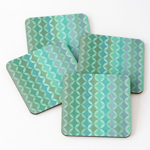 Item preview, Seafoam Green Geometric Circles  designed and sold by micklyn.