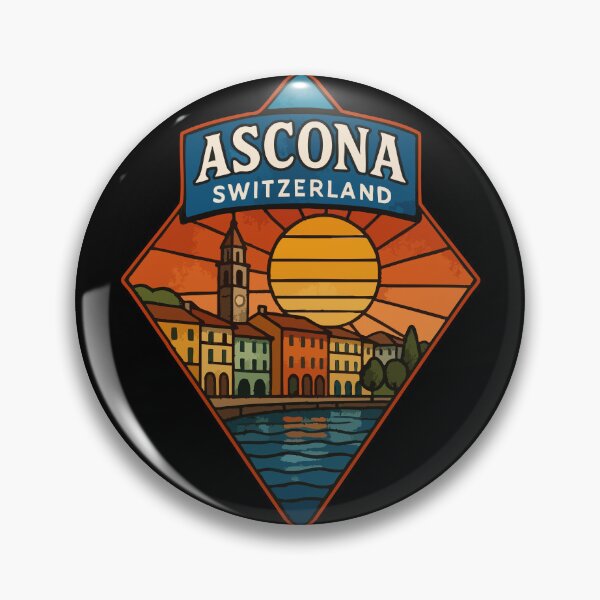 Artikelvorschau, Ascona Schweiz Buntglas Reisen entworfen und verkauft von TomFrontierArt.