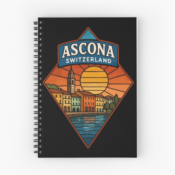 Item preview, Ascona Switzerland Stained Glass Travel designed and sold by TomFrontierArt.