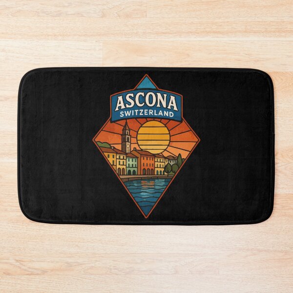 Item preview, Ascona Switzerland Stained Glass Travel designed and sold by TomFrontierArt.