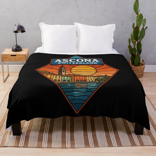 Item preview, Ascona Switzerland Stained Glass Travel designed and sold by TomFrontierArt.