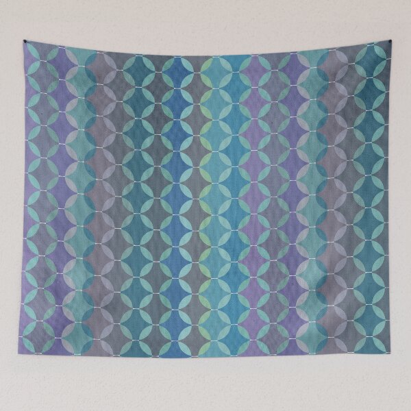 Item preview, Blue Violet Mid Century Circles  designed and sold by micklyn.