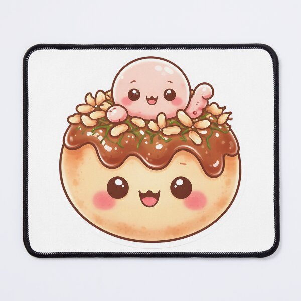 Item preview, Kawaii Takoyaki – Cute Japanese Street Food Design designed and sold by DesignEG.