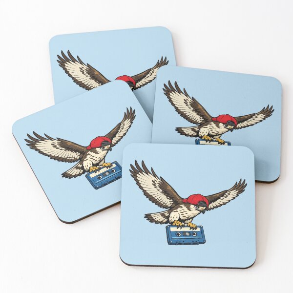 Item preview, Hip-Hop Hawk – Retro Cassette Flight Design designed and sold by Dogandesighn.