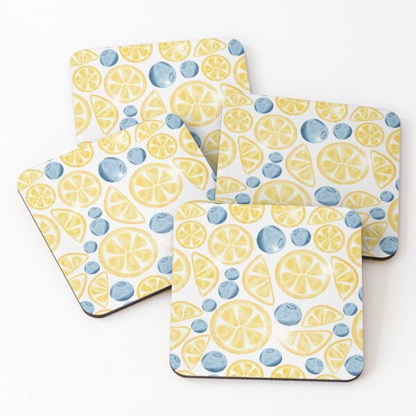 Item preview, Lemon & Blueberry Pattern – Fresh Summer Citrus Aesthetic designed and sold by ChillVibes04.