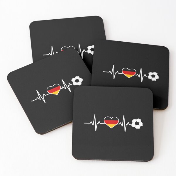 Item preview, Germany Football Heartbeat | Deutschland Soccer Fan EKG designed and sold by dudelinart.