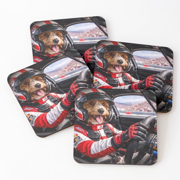 Item preview, Cockapoo Racing Driver on the Track designed and sold by Paul Thompson Photography.