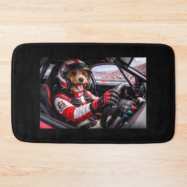 Item preview, Cockapoo Racing Driver on the Track designed and sold by Paul Thompson Photography.