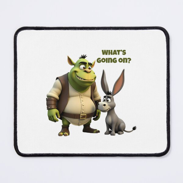 Item preview, Shrek And Donkey Funny Cartoon Duo Meme Style designed and sold by Miniverse Acrylics.