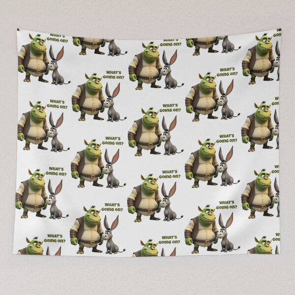Item preview, Shrek And Donkey  Funny Cartoon Duo Meme Style designed and sold by Miniverse  Acrylics.