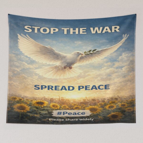 Item preview, Stop the War Spread Peace Dove Poster designed and sold by JM Language Service.