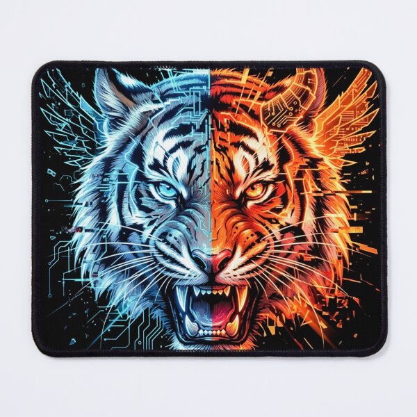 Item preview, Glitch Tiger designed and sold by Stickersdevelop.