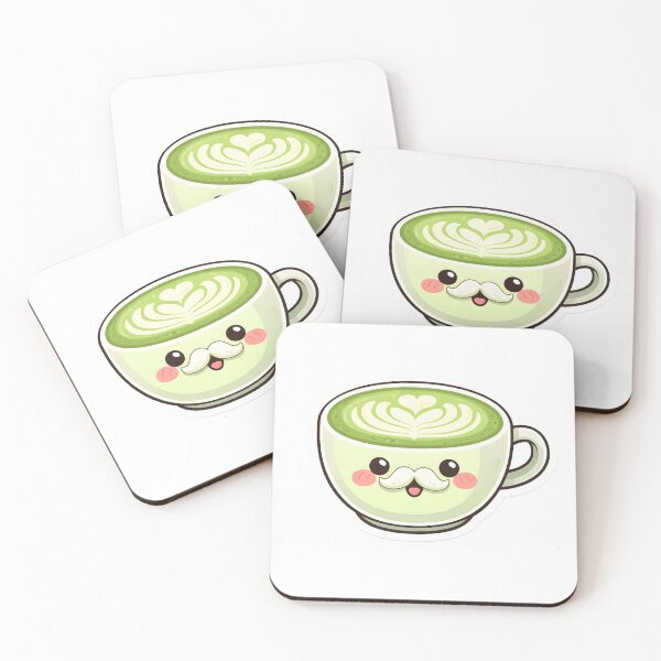 Item preview, Kawaii Matcha Latte – Cute Cafe Aesthetic Design designed and sold by DesignEG.