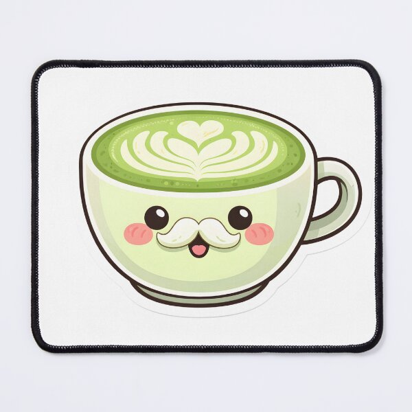 Item preview, Kawaii Matcha Latte – Cute Cafe Aesthetic Design designed and sold by DesignEG.