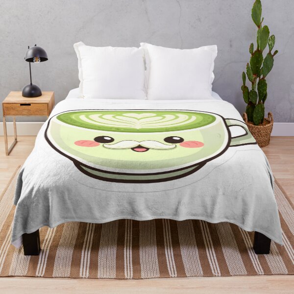 Artikelvorschau, Kawaii Matcha Latte – Niedliches Café-Ästhetik-Design entworfen und verkauft von DesignEG.