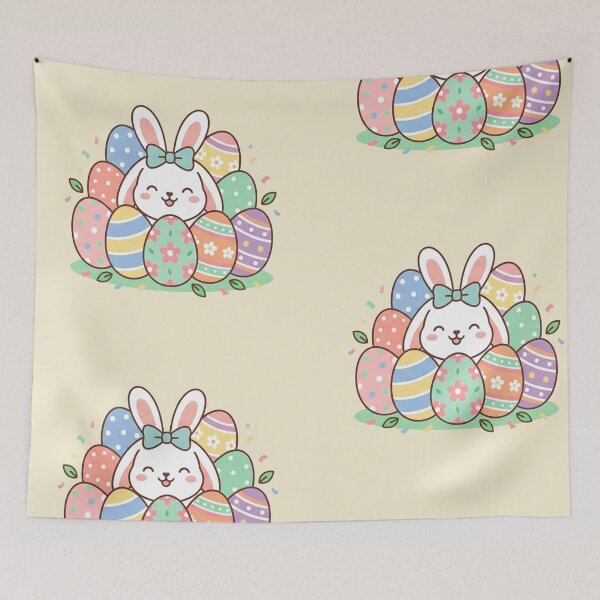 Item preview,   happy easter cute bunny designed and sold by  Mudikeys.
